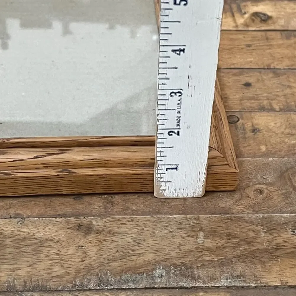 Vintage Wooden Rectangle Picture Frames Set of Two 8 x 10 in Classic Wood Grain